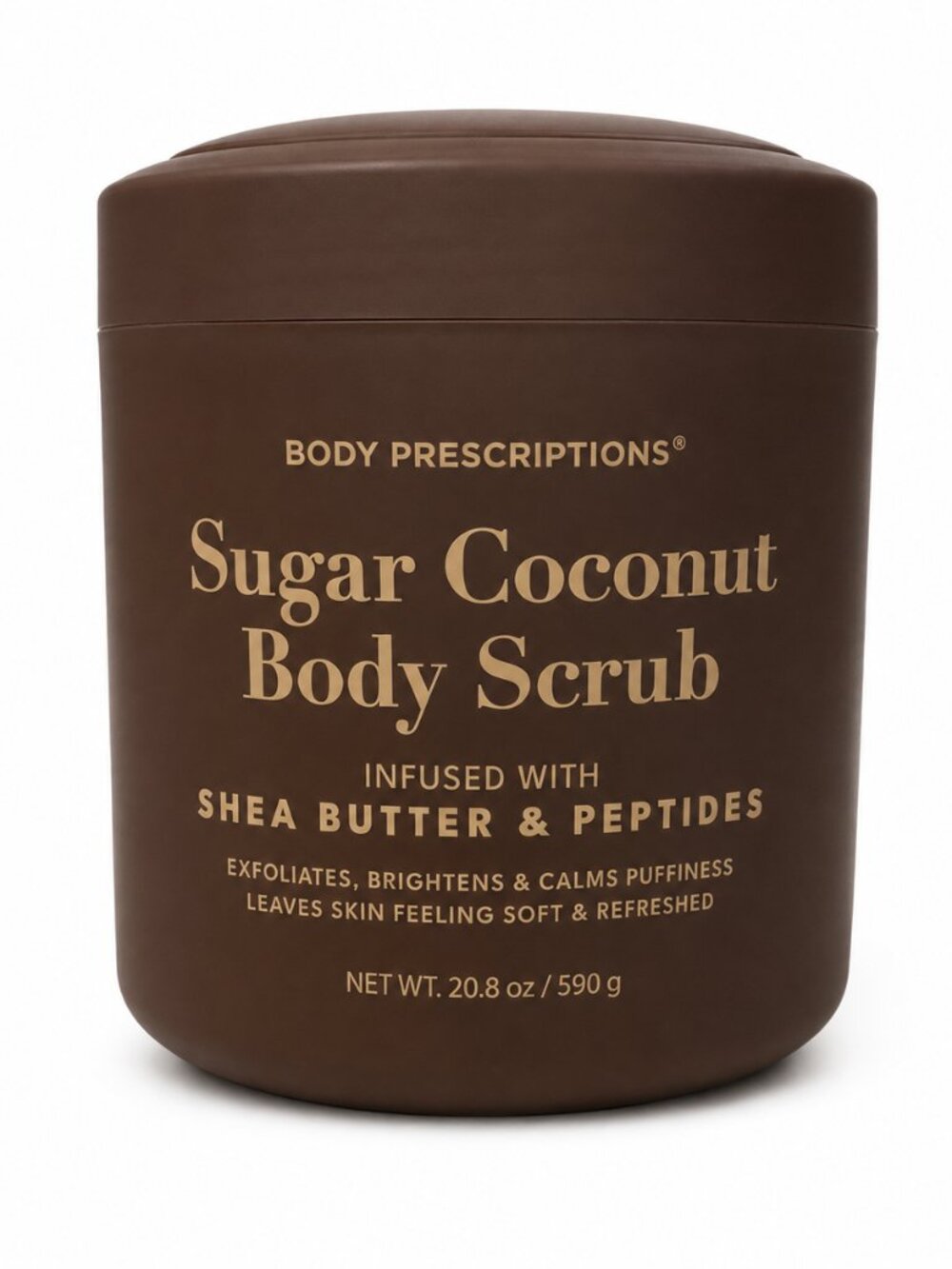 Body Prescriptions Sugar Coconut Body Scrub with Shea Butter & Peptides, 20.8 oz